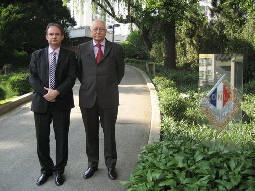 A l'Ambassade de France en Corée du Sud avec le Sénateur Duvernois.