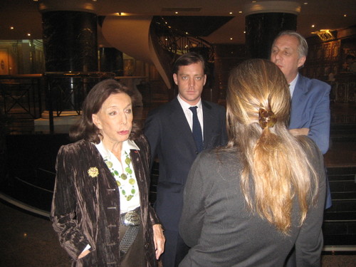 Le Sénateur, Alexandre, Philippe et Isabelle.